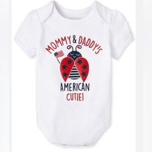 🆕 Mommy & Daddy’s American Cutie Ladybug Girls One piece Size 3-6 Months